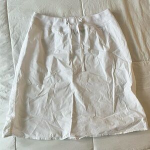 vintage white midi skirt